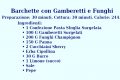 Barchette con Gamberetti e Funghi